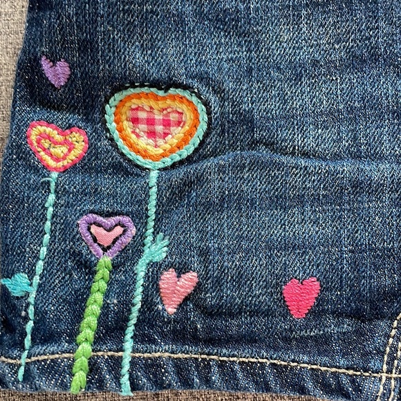 2/$15 Embroidered Baby Gap Denim Skirt - Picture 2 of 8